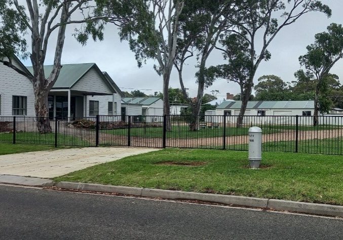 Church entry and Paynesville Neighbourhood Centre Community Garden